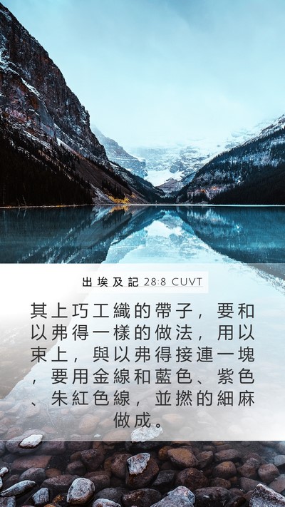 出 埃 及 記 28:8 CUVT Bible Verse Image