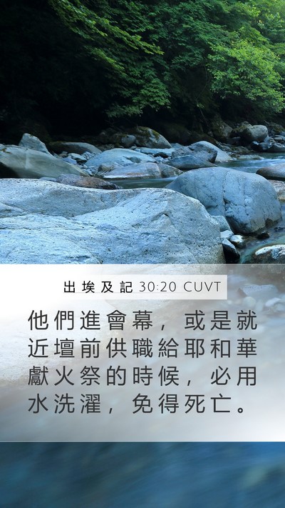 出 埃 及 記 30:20 CUVT Bible Verse Image