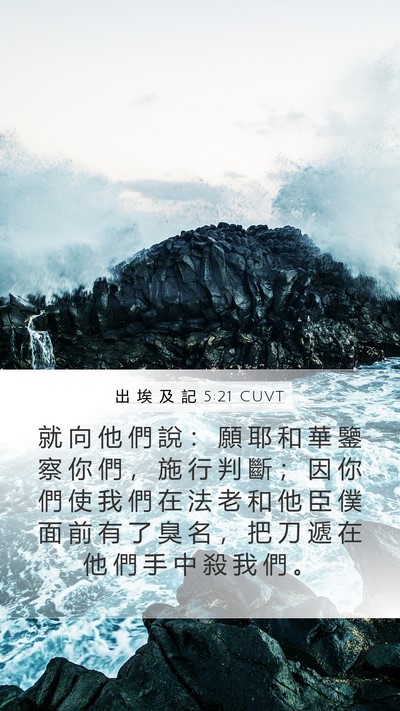 出 埃 及 記 5:21 CUVT Bible Verse Image