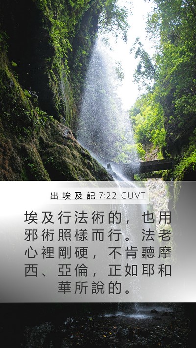出 埃 及 記 7:22 CUVT Bible Verse Image