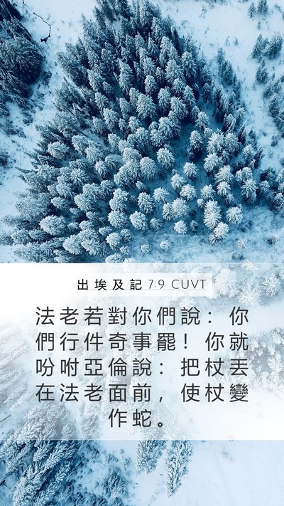 出 埃 及 記 7:9 CUVT Bible Verse Image