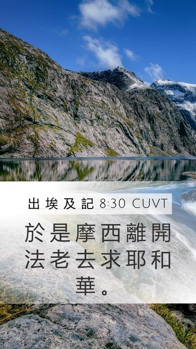 出 埃 及 記 8:30 CUVT Bible Verse Image