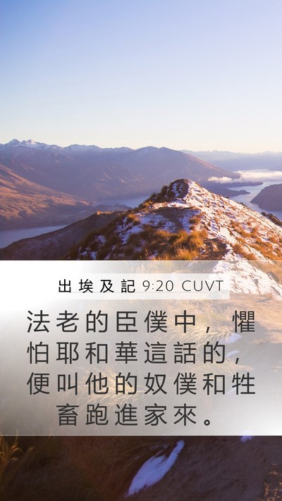 出 埃 及 記 9:20 CUVT Bible Verse Image