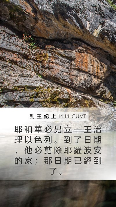 列 王 紀 上 14:14 CUVT Bible Verse Image