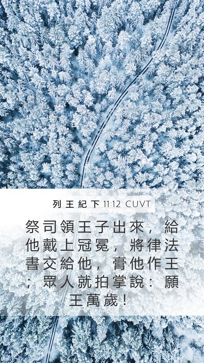 列 王 紀 下 11:12 CUVT Bible Verse Image