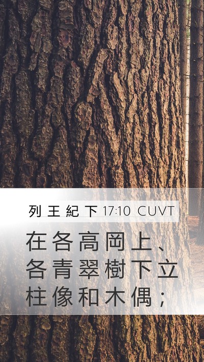 列 王 紀 下 17:10 CUVT Bible Verse Image