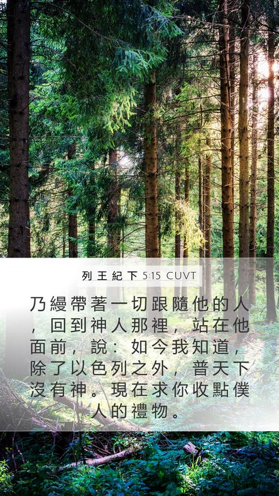 列 王 紀 下 5:15 CUVT Bible Verse Image