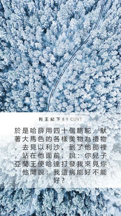 列 王 紀 下 8:9 CUVT Bible Verse Image