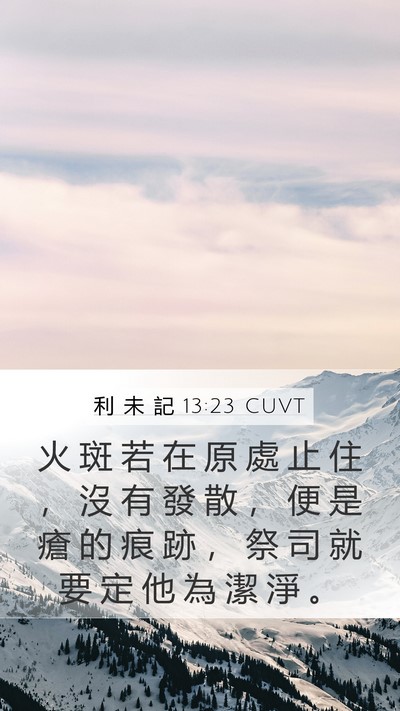利 未 記 13:23 CUVT Bible Verse Image