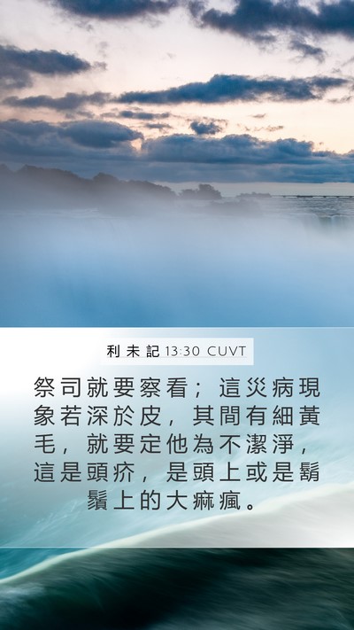 利 未 記 13:30 CUVT Bible Verse Image