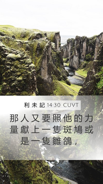 利 未 記 14:30 CUVT Bible Verse Image