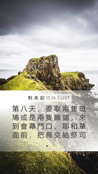 利 未 記 15:14 CUVT Bible Verse Image