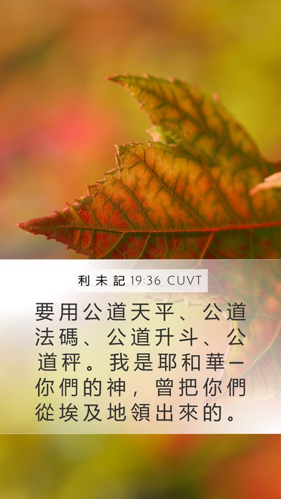 利 未 記 19:36 CUVT Bible Verse Image