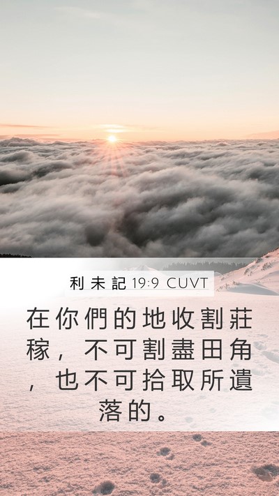 利 未 記 19:9 CUVT Bible Verse Image