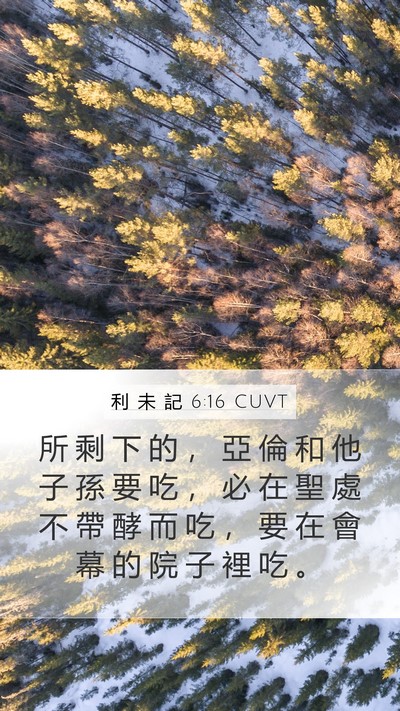利 未 記 6:16 CUVT Bible Verse Image