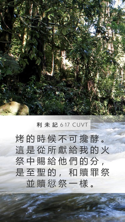 利 未 記 6:17 CUVT Bible Verse Image