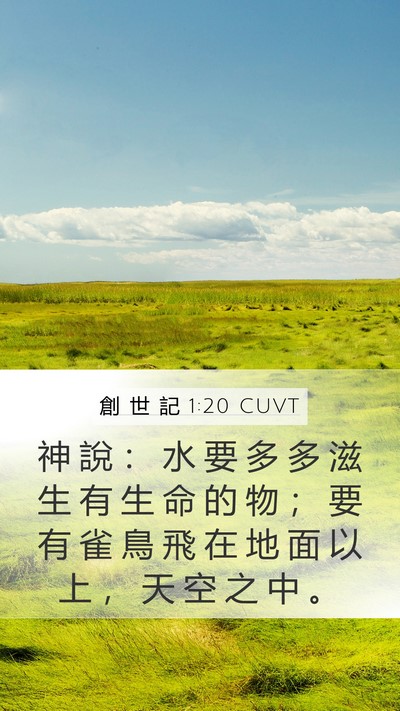 創 世 記 1:20 CUVT Bible Verse Image