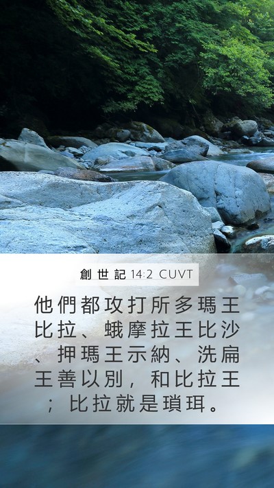創 世 記 14:2 CUVT Bible Verse Image