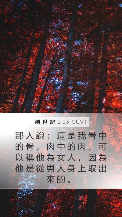 創 世 記 2:23 CUVT Bible Verse Image