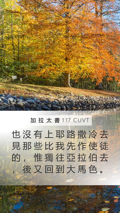 加 拉 太 書 1:17 CUVT Bible Verse Image