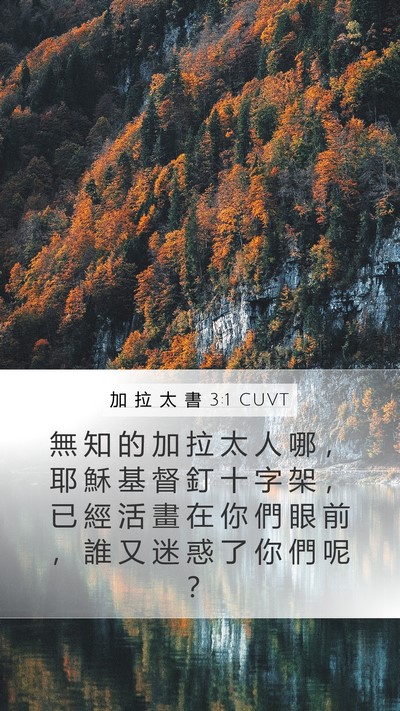 加 拉 太 書 3:1 CUVT Bible Verse Image
