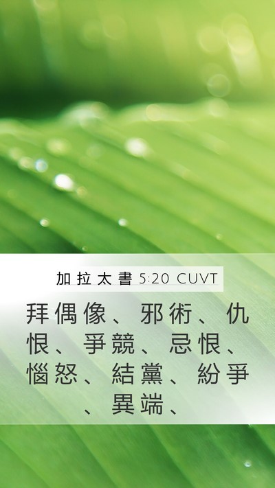 加 拉 太 書 5:20 CUVT Bible Verse Image