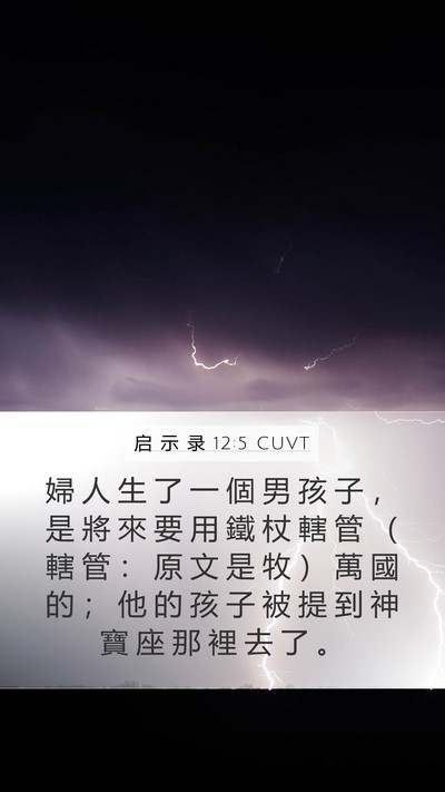 启 示 录 12:5 CUVT Bible Verse Image