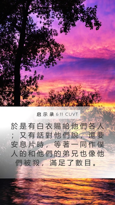 启 示 录 6:11 CUVT Bible Verse Image
