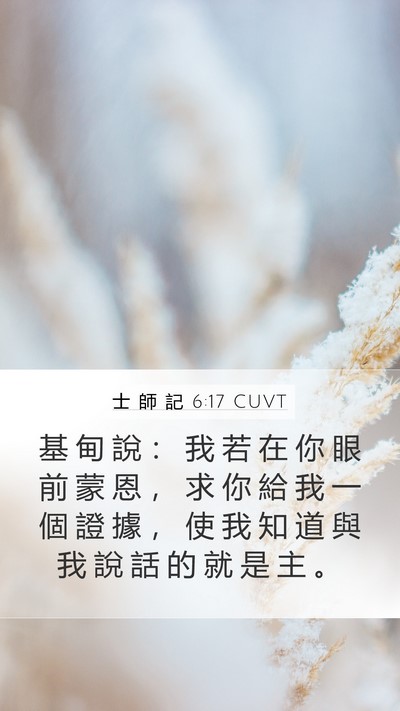 士 師 記 6:17 CUVT Bible Verse Image