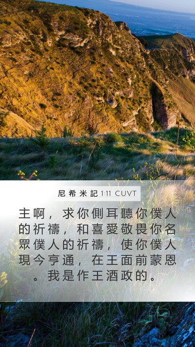 尼 希 米 記 1:11 CUVT Bible Verse Image