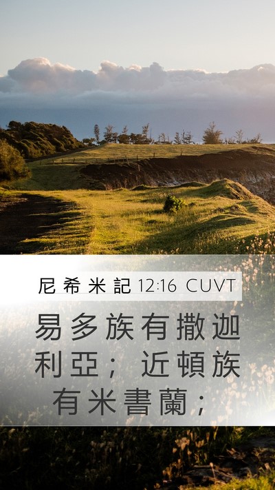 尼 希 米 記 12:16 CUVT Bible Verse Image