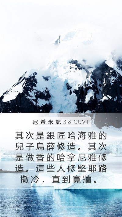 尼 希 米 記 3:8 CUVT Bible Verse Image