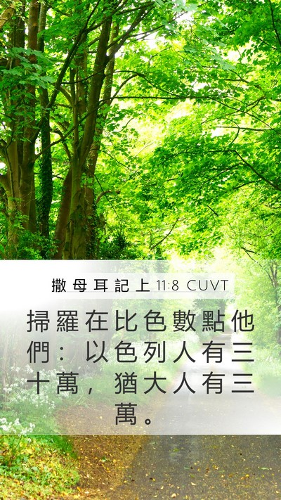 撒 母 耳 記 上 11:8 CUVT Bible Verse Image