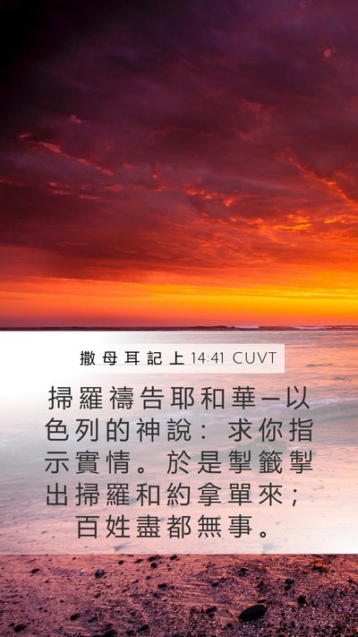 撒 母 耳 記 上 14:41 CUVT Bible Verse Image