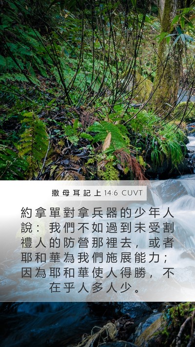 撒 母 耳 記 上 14:6 CUVT Bible Verse Image