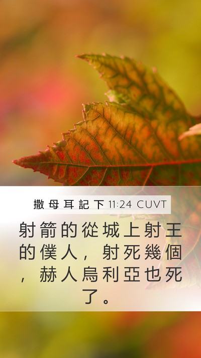 撒 母 耳 記 下 11:24 CUVT Bible Verse Image