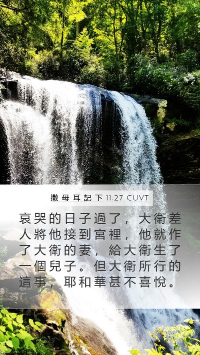 撒 母 耳 記 下 11:27 CUVT Bible Verse Image