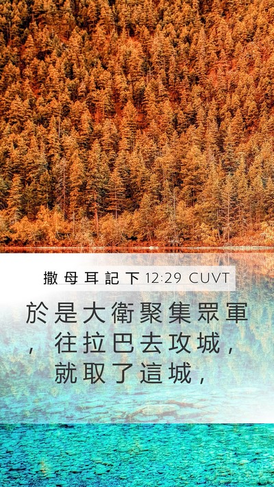 撒 母 耳 記 下 12:29 CUVT Bible Verse Image