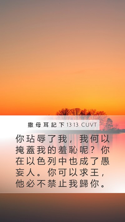 撒 母 耳 記 下 13:13 CUVT Bible Verse Image