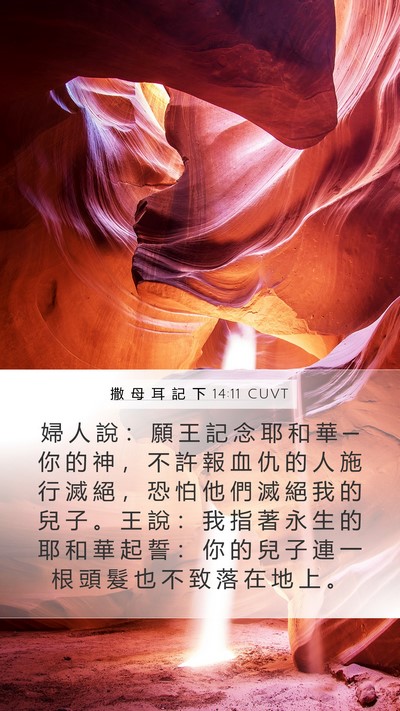 撒 母 耳 記 下 14:11 CUVT Bible Verse Image