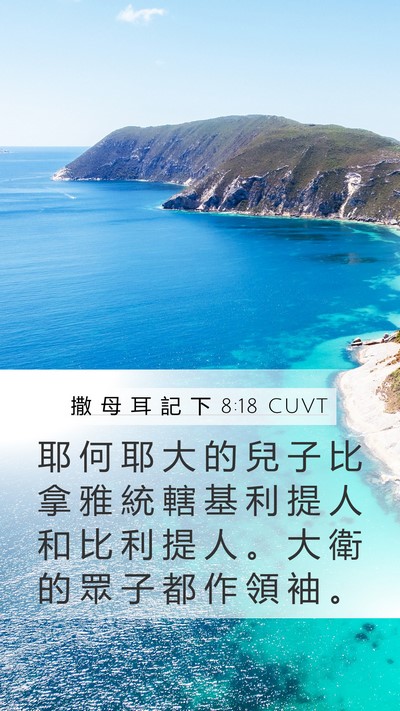 撒 母 耳 記 下 8:18 CUVT Bible Verse Image