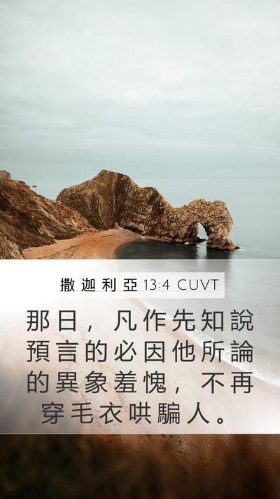 撒 迦 利 亞 13:4 CUVT Bible Verse Image