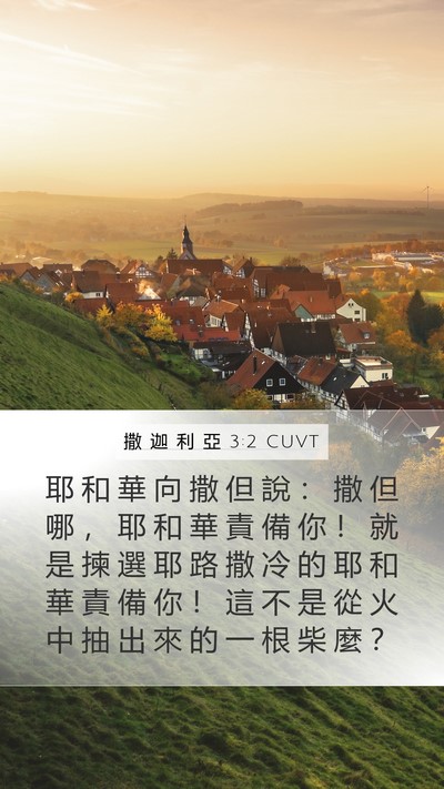 撒 迦 利 亞 3:2 CUVT Bible Verse Image