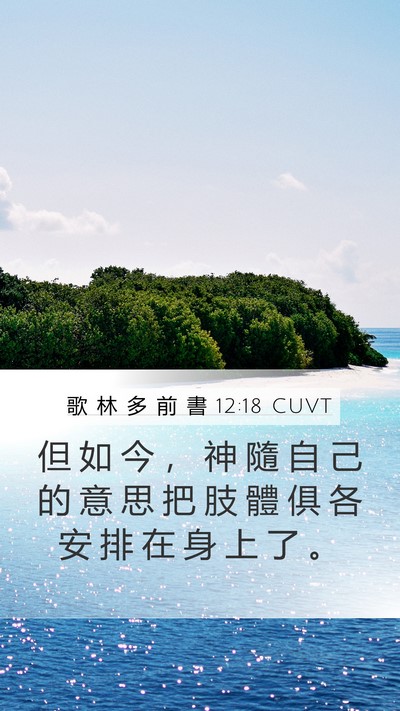 歌 林 多 前 書 12:18 CUVT Bible Verse Image