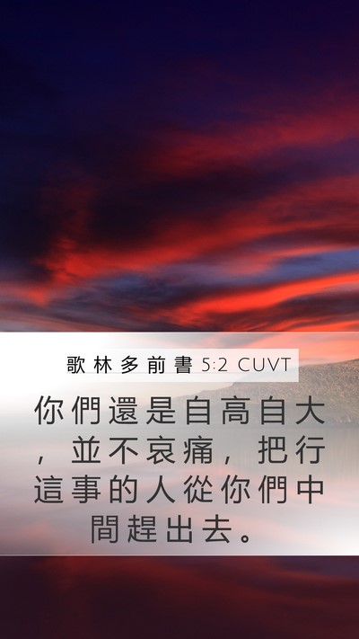 歌 林 多 前 書 5:2 CUVT Bible Verse Image
