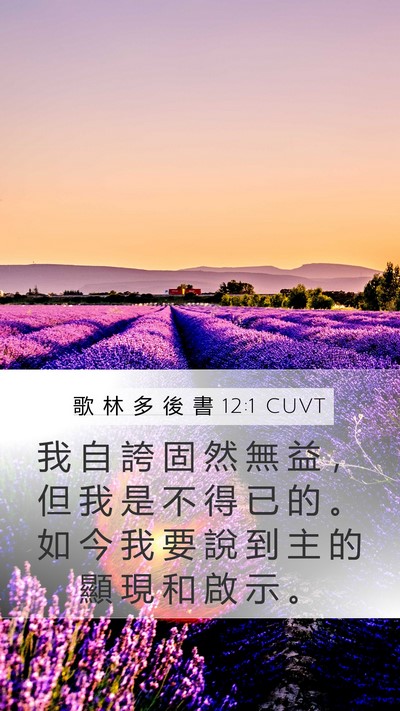 歌 林 多 後 書 12:1 CUVT Bible Verse Image