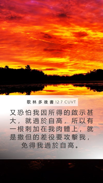 歌 林 多 後 書 12:7 CUVT Bible Verse Image