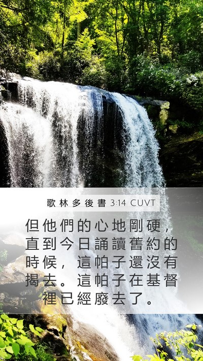 歌 林 多 後 書 3:14 CUVT Bible Verse Image