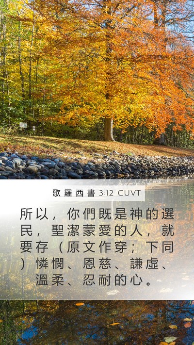 歌 羅 西 書 3:12 CUVT Bible Verse Image