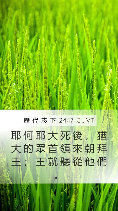 歷 代 志 下 24:17 CUVT Bible Verse Image